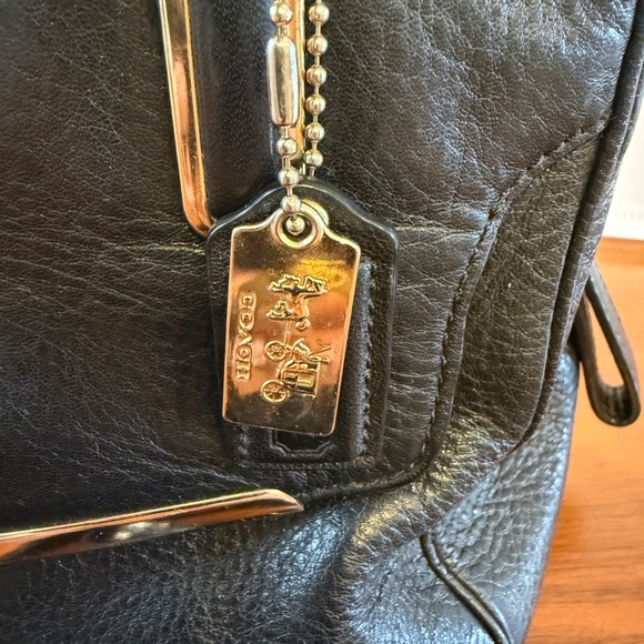 Coach Madison Madeline Easy West Satchel Shoulder Strap Gold Turn Lock Handbag - Picture 2 of 15